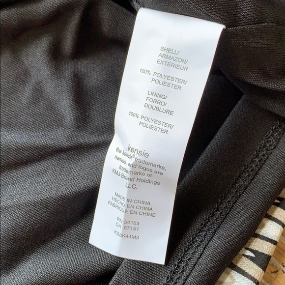 KENSIE Asymmetrical Peplum Hem Sleeveless Top M - Picture 6 of 7